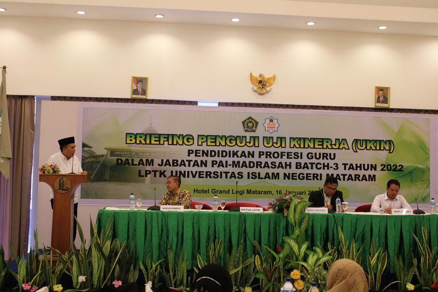 BRIEFING PENGUJI UKIN PPG BATCH 3 TAHUN 2022, LPTK UIN MATARAM SIAP NYANTRI DI UIN SUKA JOGJA