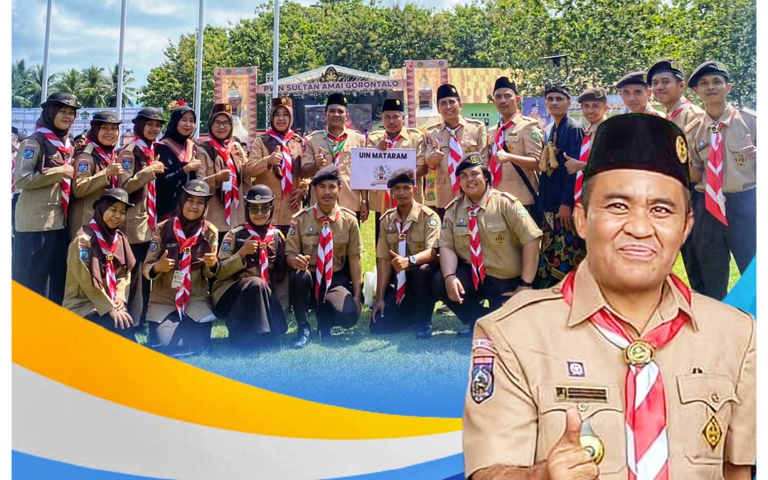 Kontingen Pramuka UIN Mataram turut menyukseskan kegiatan Perkemahan Wirakarya Nasional Perguruan Tinggi Keagamaan (PWN PTK) XVI Tahun 2023