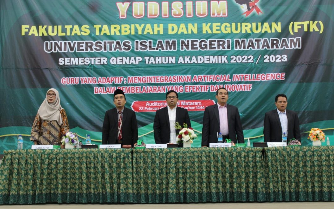 Yudisium FTK UIN Mataram Semester Genap, WR 1 Tegaskan Lulusan Harus Terus Punya Impian