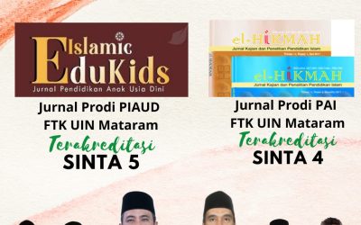 MASUK SEMESTER GANJIL 2023, FTK UIN MATARAM NAMBAH DUA JURNAL PRODI TERAKREDITASI SINTA