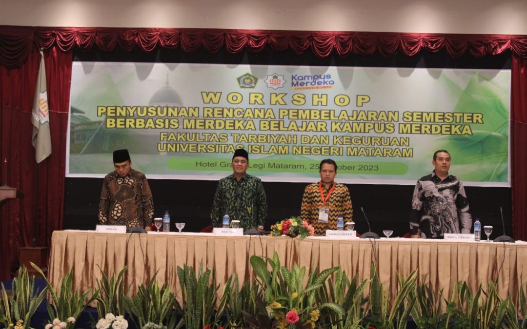 TERAPKAM KURIKULUM MERDEKA, FTK UIN MATARAM SELENGGARAKAN WORKSHOP PENYUSUNAN RPS BERBASIS MBKM