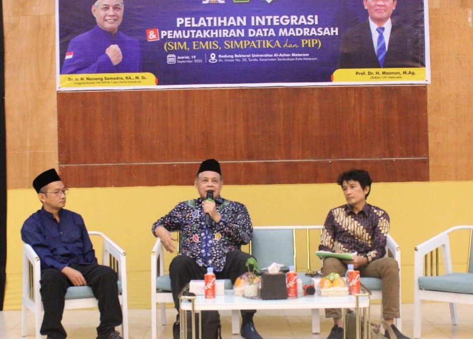 UIN MATARAM HADIRKAN NANANG SAMODRA, ANGGOTA KOMISI VIII DPR RI, BAHAS TATA KELOLA DATA MADRASAH