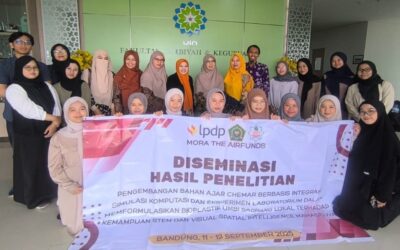 Diseminasi Hasil Penelitian Tim MORA The Airfunds – LPDP : Pengembangan Bahan Ajar ChemAR Berbasis Integrasi Simulasi Komputasi dan Eksperimen Laboratorium Dalam Memformulasikan Bioplastik Umbi Sabrang Lokal Terhadap Kemampuan STEM dan Visual Spatial Intelligence Mahasiswa