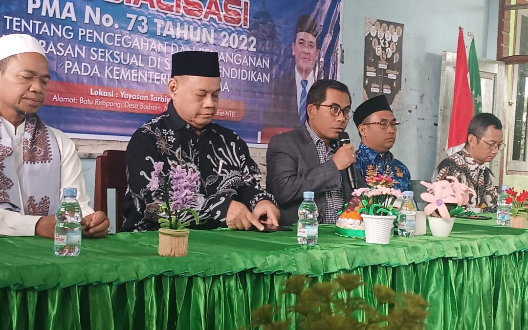 Fakultas Tarbiyah dan Keguruan UIN Mataram Gaungkan Sosialisasi PMA 73/2022: Wujudkan Pendidikan Aman dan Bermartabat