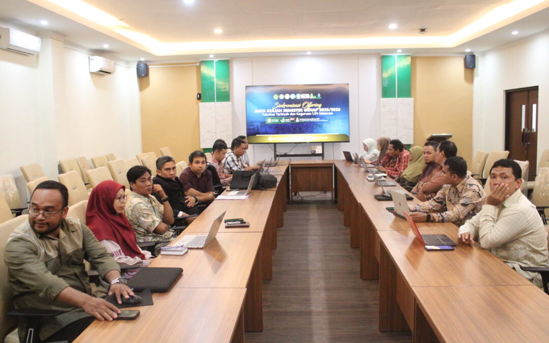 FTK UIN Mataram Matangkan Distribusi Mata Kuliah Semester Genap 2025/2026