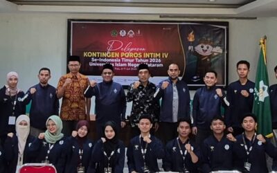 Rektor UIN Mataram Lepas Kontingen POROS INTIM 2026 di Palu, Tegaskan Mahasiswa UIN Mataram Bermental Juara